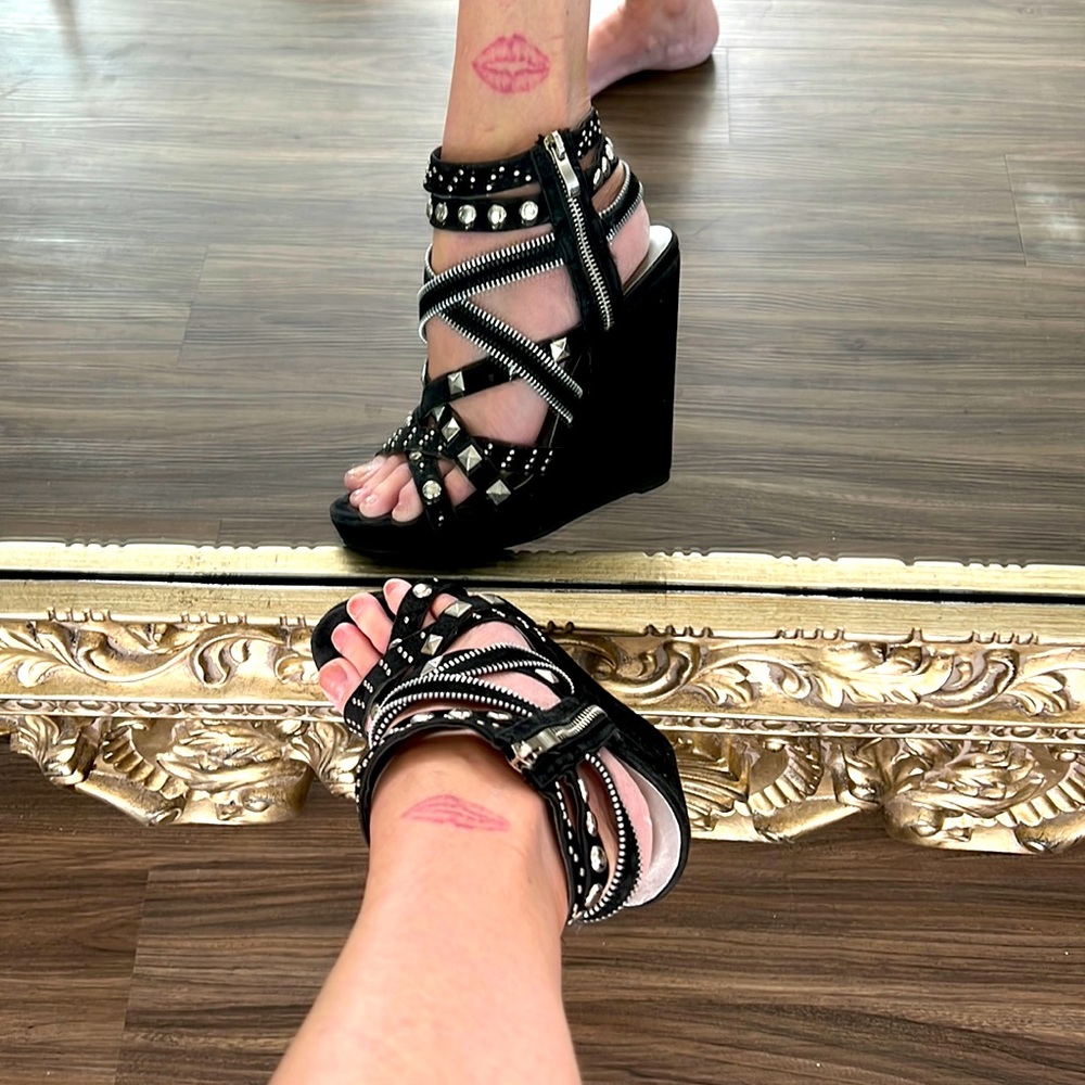 Fredericks of Hollywood wedge heels size 7 1/2